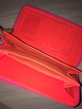 Defacto neon pembe cüzdan