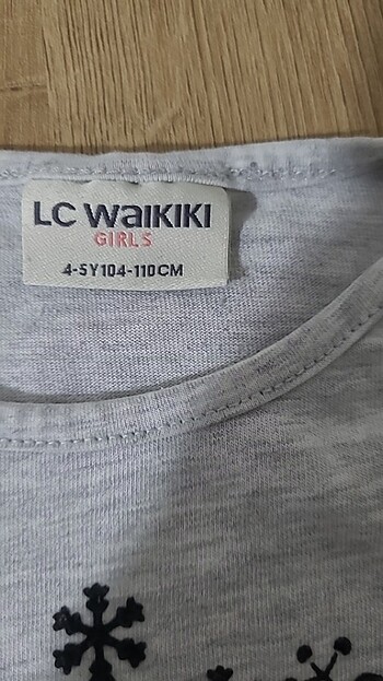 5 Yaş Beden Lcw marka kız çocuk penye uzun kollu tişört