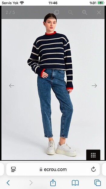 Mavi Jeans ECROU büyük beden kot pantolon
