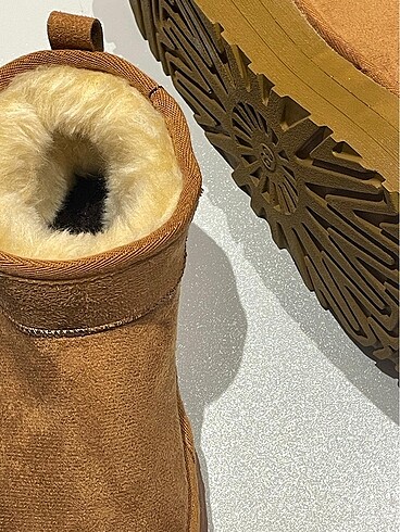 40 Beden kahverengi Renk Ugg platform taban