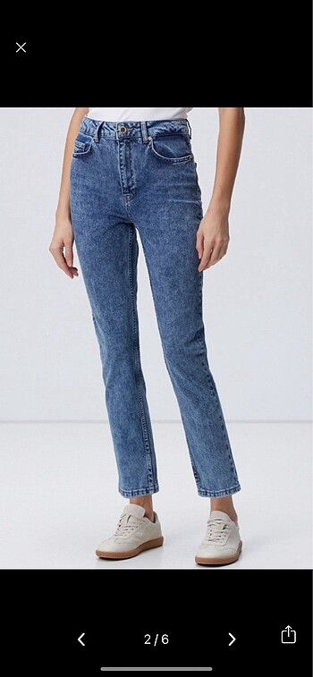 Network Network mavi denim pantolon