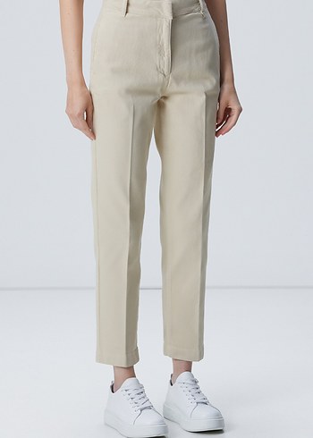 Network Bej Havuç Fit Kadın Pantolon - Görsel 3