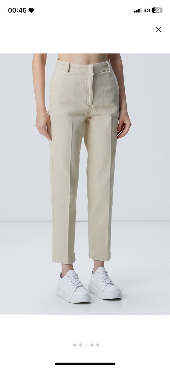 Network Bej Havuç Fit Kadın Pantolon - Görsel 3