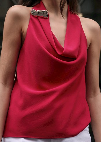 Zara Drapeli Bluz