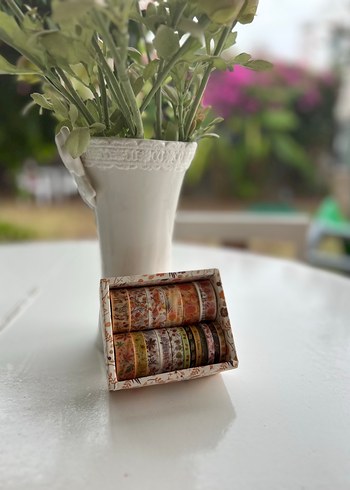 Scrapbook washi bant- Desenli Dekoratif Bant Seti - Görsel 3