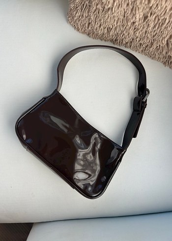 Kahverengi Deri Kadın Omuz Çantası - Görsel 3