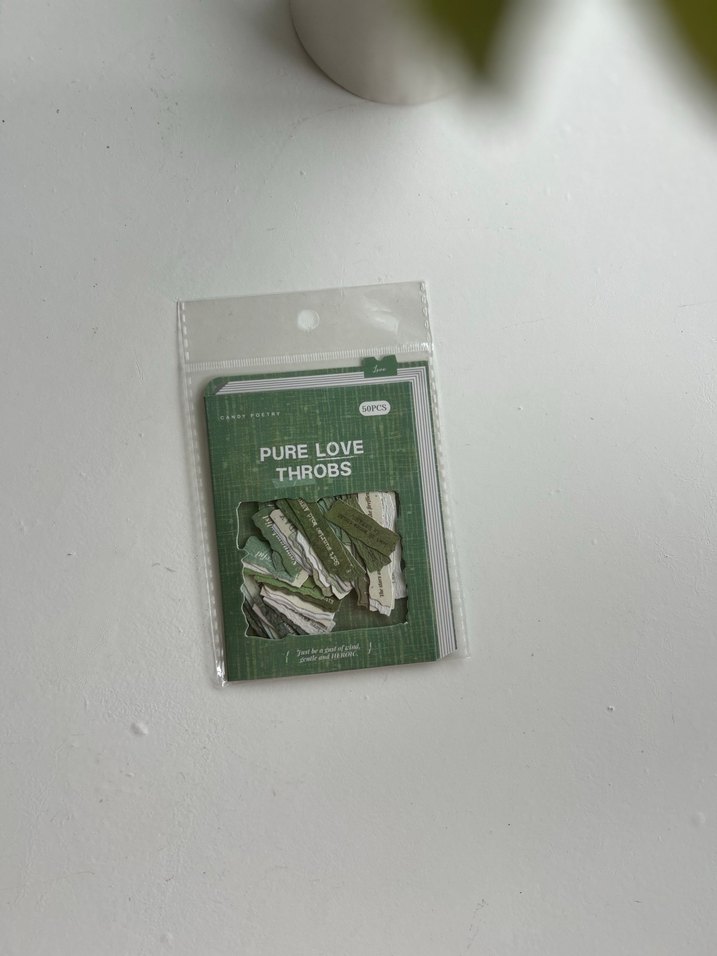 Scrapbook Pure Love Throbs Şiir Kitabı kağıt parçaları - Görsel 3