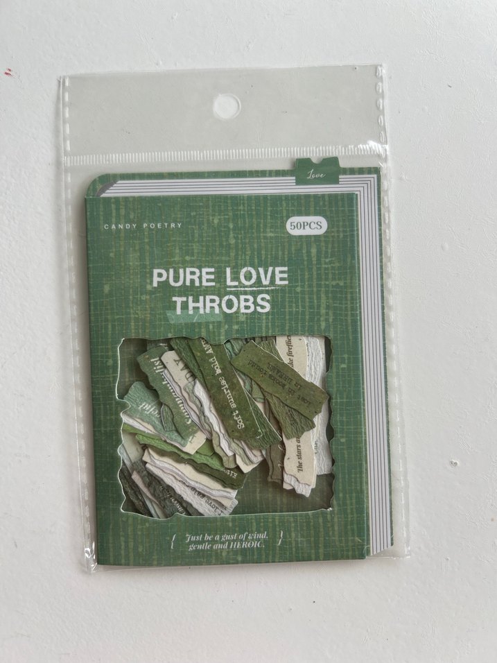 Scrapbook Pure Love Throbs Şiir Kitabı kağıt parçaları - Görsel 2