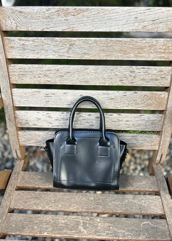 Klasik Siyah Kadın Deri Çanta - Görsel 3