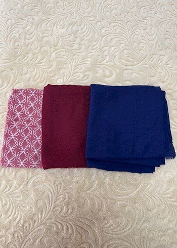 Kadın Çok Renkli Fırfırlı Şal 3 ADET - Görsel 2