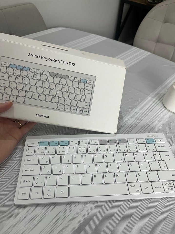 Beyaz  Kablosuz Klavye - Görsel 3