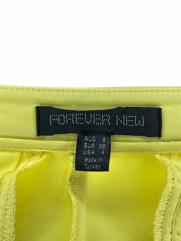 38 Beden sarı Renk Forever New Kumaş Pantolon %70 İndirimli.