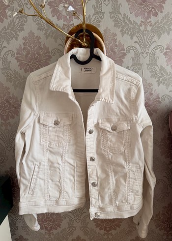 Mango Ekru Denim Ceket