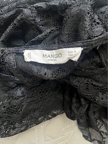 s Beden siyah Renk Mango bluz