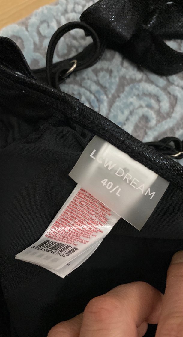 Mor Strappy Bikini Altı ve Siyah Üst - Görsel 3