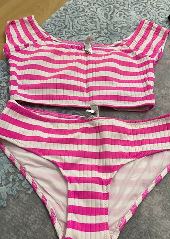 Pembe Zebra Desenli Mini Bikini Takımı - Görsel 2