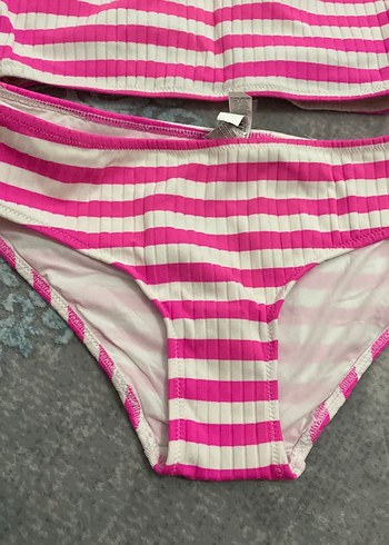 Pembe Zebra Desenli Mini Bikini Takımı - Görsel 4