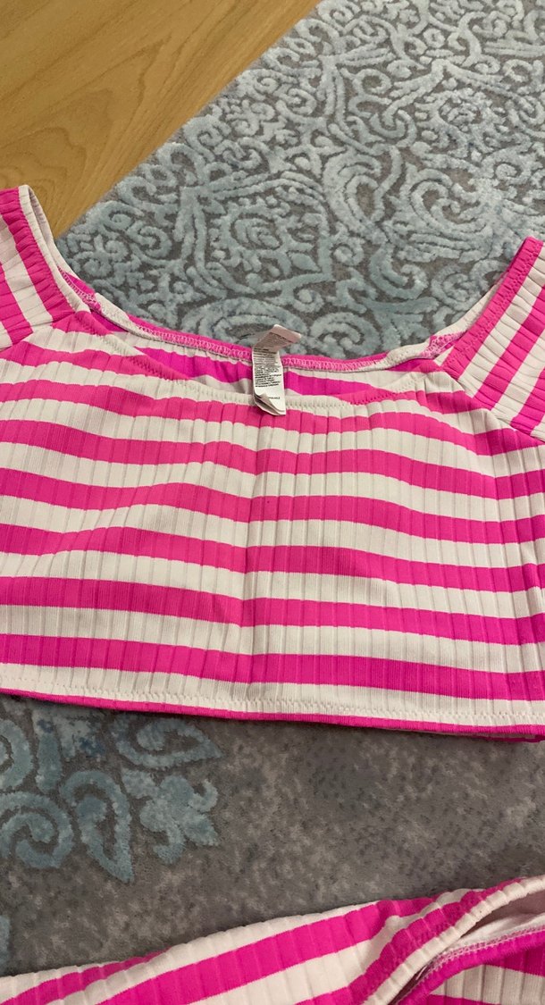 Pembe Zebra Desenli Mini Bikini Takımı - Görsel 3