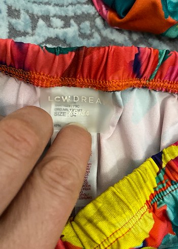 Renkli Bağlamalı Mini Mayo ve Etek Seti - Görsel 4