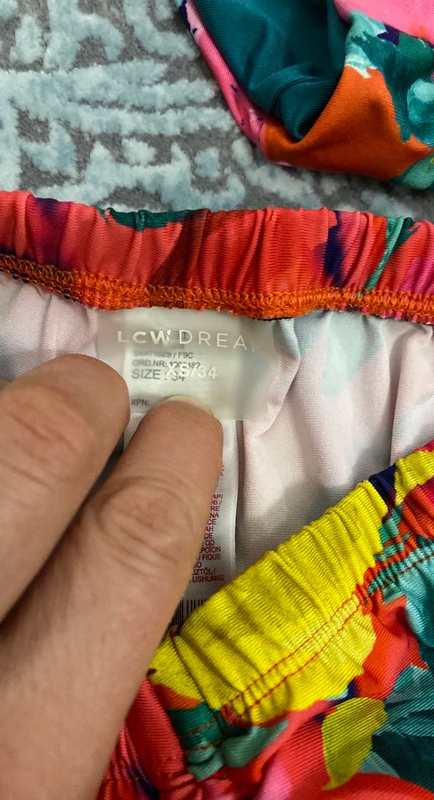 Renkli Bağlamalı Mini Mayo ve Etek Seti - Görsel 4