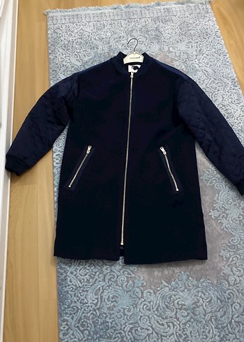 Koton lacivert kaşe kaban 1 kere kullanıldı - Görsel 5