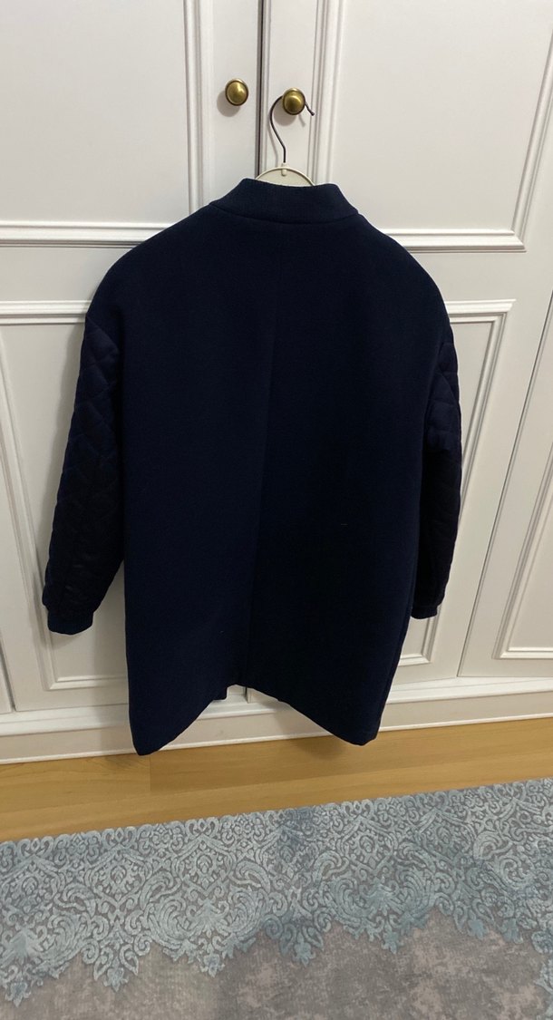 Koton lacivert kaşe kaban  1 kere kullanıldı - Görsel 2