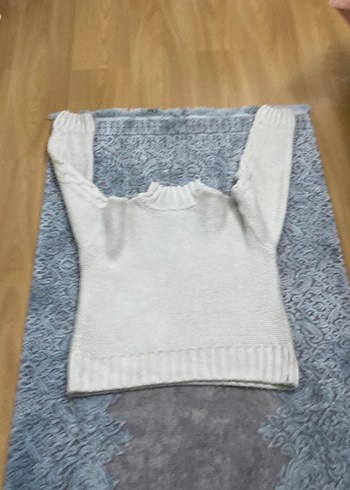 Örgü Boğazlı Kadın Kazak - Görsel 4