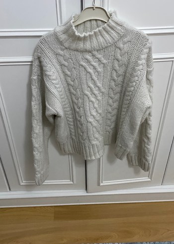 Örgü Boğazlı Kadın Kazak - Görsel 6