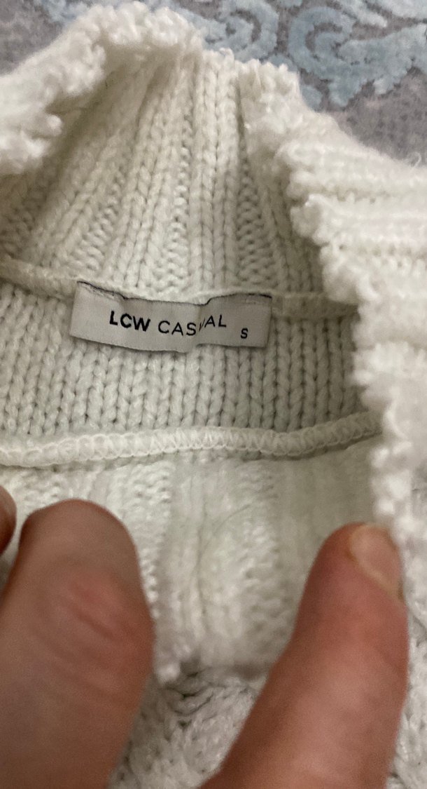 Örgü Boğazlı Kadın Kazak - Görsel 3