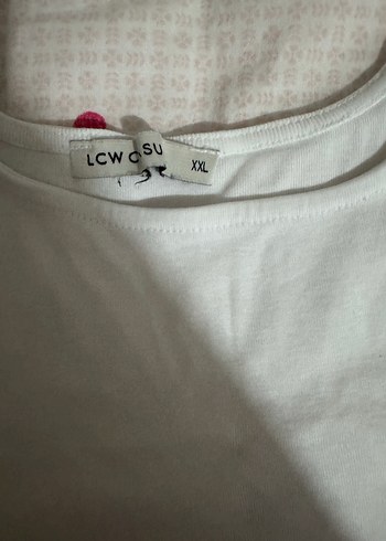 Beyaz Kısa Kollu Fitted Tişört - Görsel 2