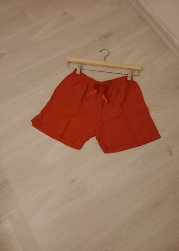 38 Beden kırmızı Renk Kırmızı Mini Keten Kadın Şort