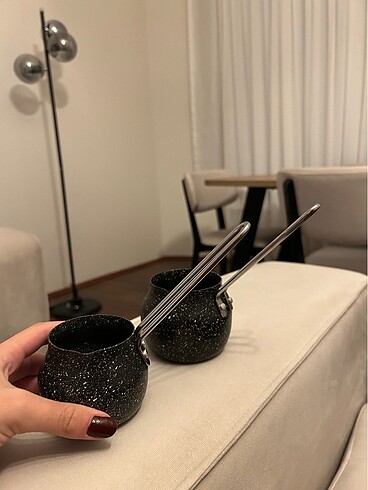 Karaca Karaca biogranit çaydanlık+standlı üçlü cezve