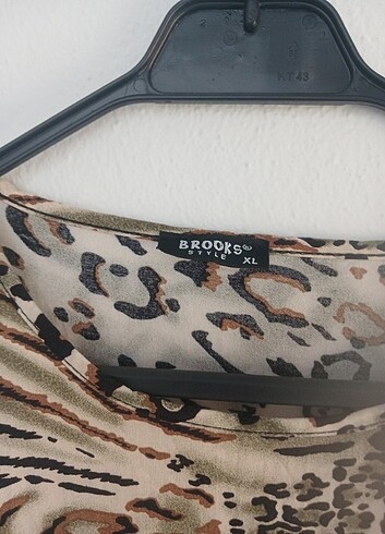 xl Beden çeşitli Renk Brooks Leopar Elbise