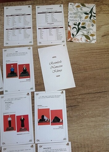 Beden RESİMLİ NAMAZ KARTELASI 50 SAYFA