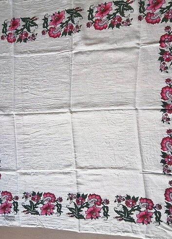 Beden beyaz Renk BASKILI YAZMA 80 /80 CM