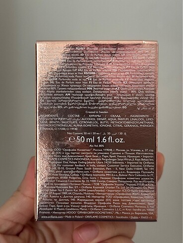 Beden Oriflame infinita edp parfüm