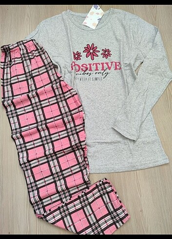 Bayan uzun kollu pijama takimi