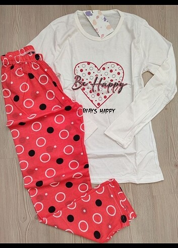 Uzun kolu bayan pijama takimi