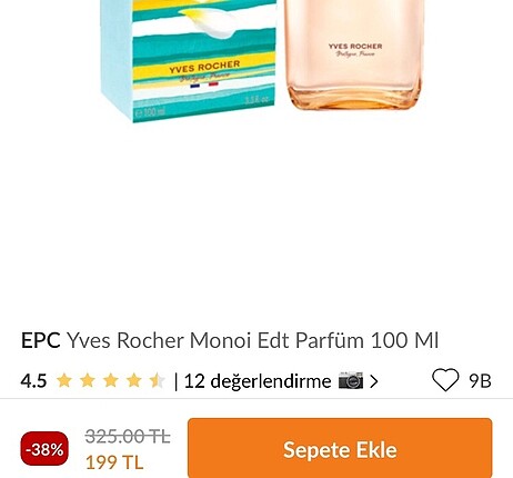  Beden Monoi EDT Parfume