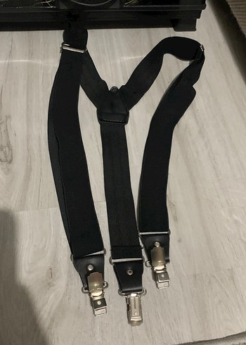 Siyah Denim Çocuk Askısı Tokalı - Görsel 2