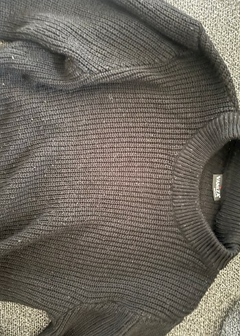 Kadın Siyah Boğazlı Triko Kazak - Görsel 2