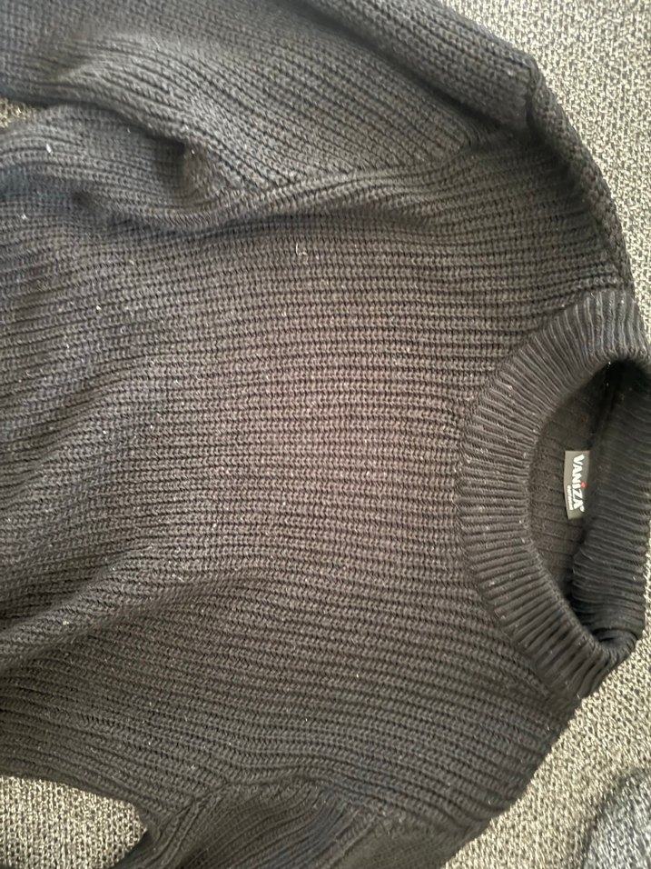 Kadın Siyah Boğazlı Triko Kazak - Görsel 2