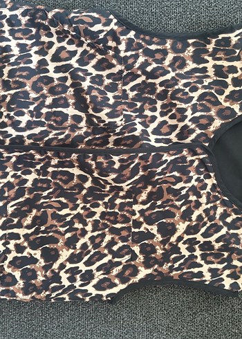 Leopar Desenli Yelek - Görsel 2