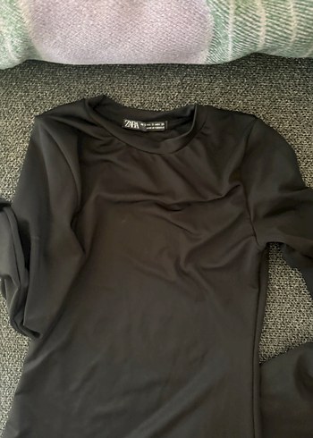 Siyah Uzun Kollu Kadın Elbise - Görsel 3