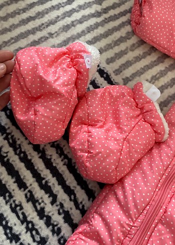 Puantiyeli Pembe Bebek Tulumu - Görsel 2