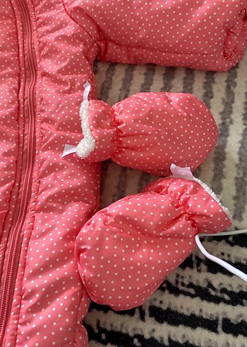 Puantiyeli Pembe Bebek Tulumu - Görsel 3