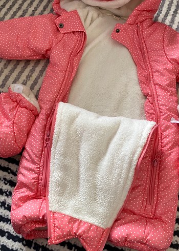 Puantiyeli Pembe Bebek Tulumu - Görsel 4