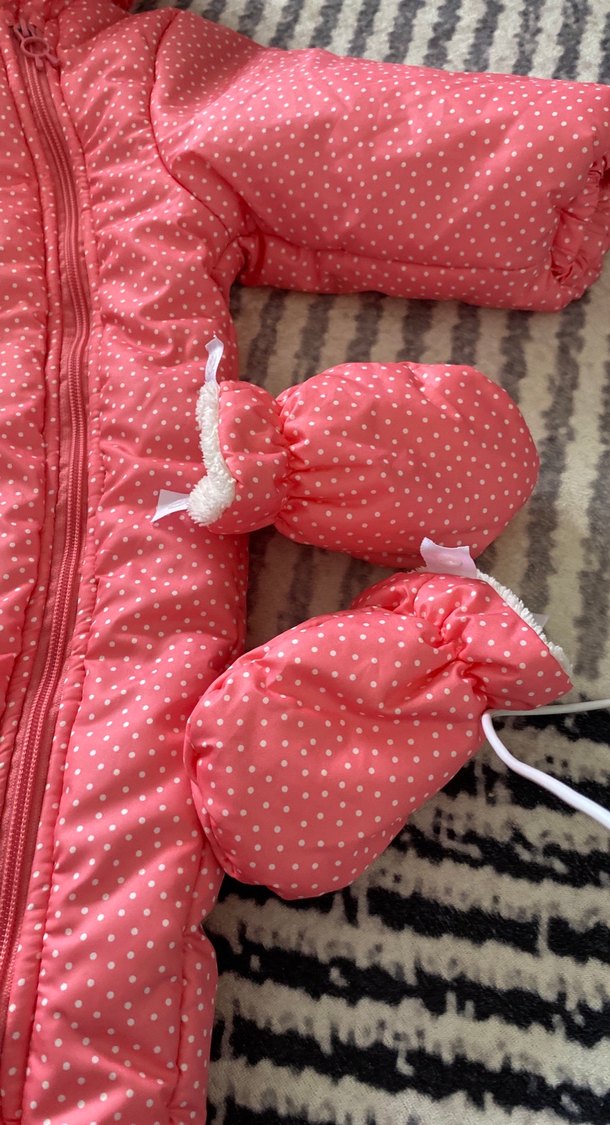 Puantiyeli Pembe Bebek Tulumu - Görsel 3