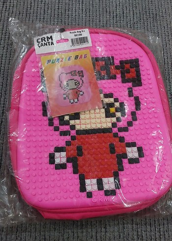 Pembe Renkli Çocuk Okul Çantası