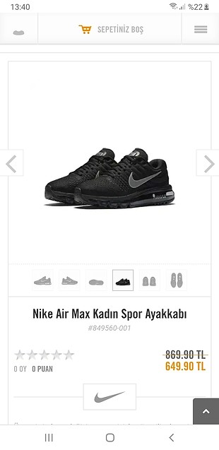 nike air max kadın spor ayakkabı 